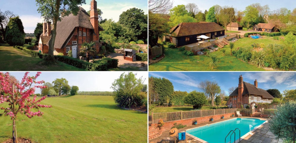 holiday cottages with beautiful gardens: Manor Farmhouse, Kent